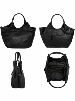 Samantha Look Taschen & Rucksäcke*Damen Handtasche schwarz uni