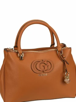 GUESS Taschen & Rucksäcke*Damen Handtasche - Calebra Status SAT braun uni