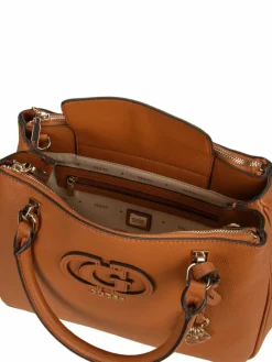 GUESS Taschen & Rucksäcke*Damen Handtasche - Calebra Status SAT braun uni
