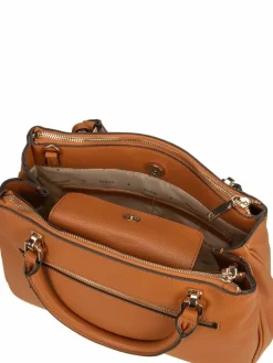 GUESS Taschen & Rucksäcke*Damen Handtasche - Calebra Status SAT braun uni