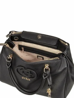 GUESS Taschen & Rucksäcke*Damen Handtasche - Calebra Status SAT schwarz uni