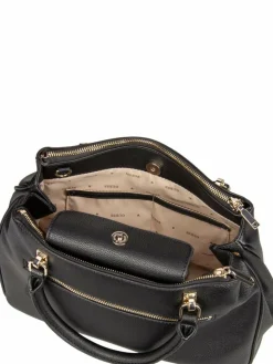 GUESS Taschen & Rucksäcke*Damen Handtasche - Calebra Status SAT schwarz uni