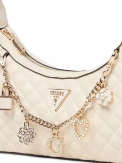 GUESS Taschen & Rucksäcke*Damen Handtasche - Everlee ecru uni