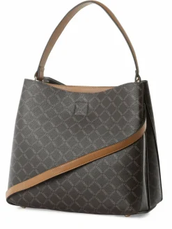 L.Credi Taschen & Rucksäcke*Damen Handtasche - Filiberta schoko cognac gemustert