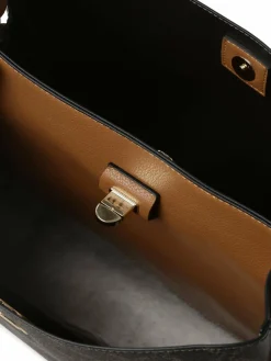 L.Credi Taschen & Rucksäcke*Damen Handtasche - Filiberta schoko cognac gemustert
