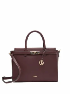 L.Credi Taschen & Rucksäcke*Damen Handtasche - Konstanze bordeaux uni