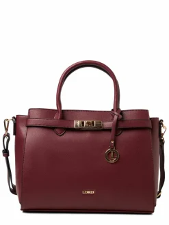 L.Credi Taschen & Rucksäcke*Damen Handtasche - Konstanze bordeaux uni