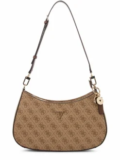 GUESS Taschen & Rucksäcke*Damen Handtasche - Noelle beige taupe gemustert