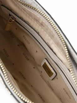 GUESS Taschen & Rucksäcke*Damen Handtasche - Noelle kitt beige gemustert