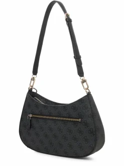 GUESS Taschen & Rucksäcke*Damen Handtasche - Noelle anthrazit schwarz gemustert