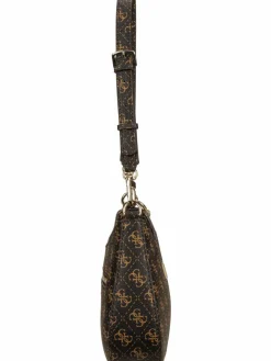 GUESS Taschen & Rucksäcke*Damen Handtasche - Noelle II Top Zip SHB 72180 Logo braun uni