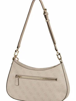GUESS Taschen & Rucksäcke*Damen Handtasche - Noelle II Top Zip SHB 72180 Logo weiß uni