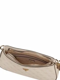 GUESS Taschen & Rucksäcke*Damen Handtasche - Noelle II Top Zip SHB 72180 Logo weiß uni