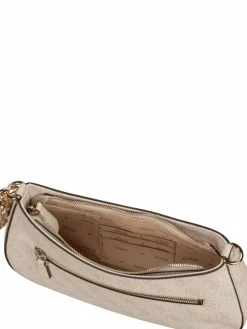 GUESS Taschen & Rucksäcke*Damen Handtasche - Noelle II Top Zip SHB 72180 Logo weiß uni