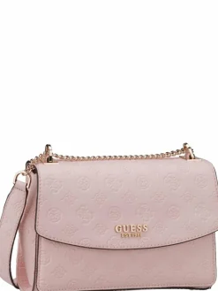 GUESS Taschen & Rucksäcke*Damen Handtasche - Phoebe Conv XBody Flap 65210 Logo rosa uni