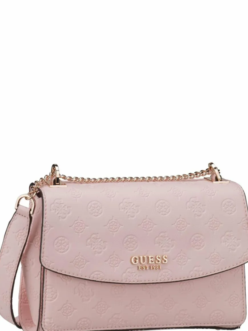 GUESS Taschen & Rucksäcke*Damen Handtasche - Phoebe Conv XBody Flap 65210 Logo rosa uni