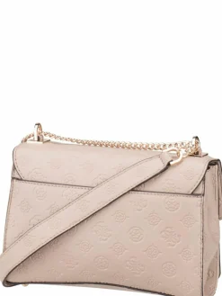 GUESS Taschen & Rucksäcke*Damen Handtasche - Phoebe Conv XBody Flap 65210 Logo taupe uni