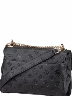 GUESS Taschen & Rucksäcke*Damen Handtasche - Phoebe Conv XBody Flap 65210 Logo schwarz uni