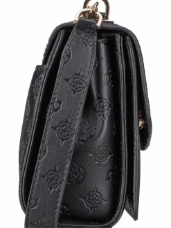 GUESS Taschen & Rucksäcke*Damen Handtasche - Phoebe Conv XBody Flap 65210 Logo schwarz uni