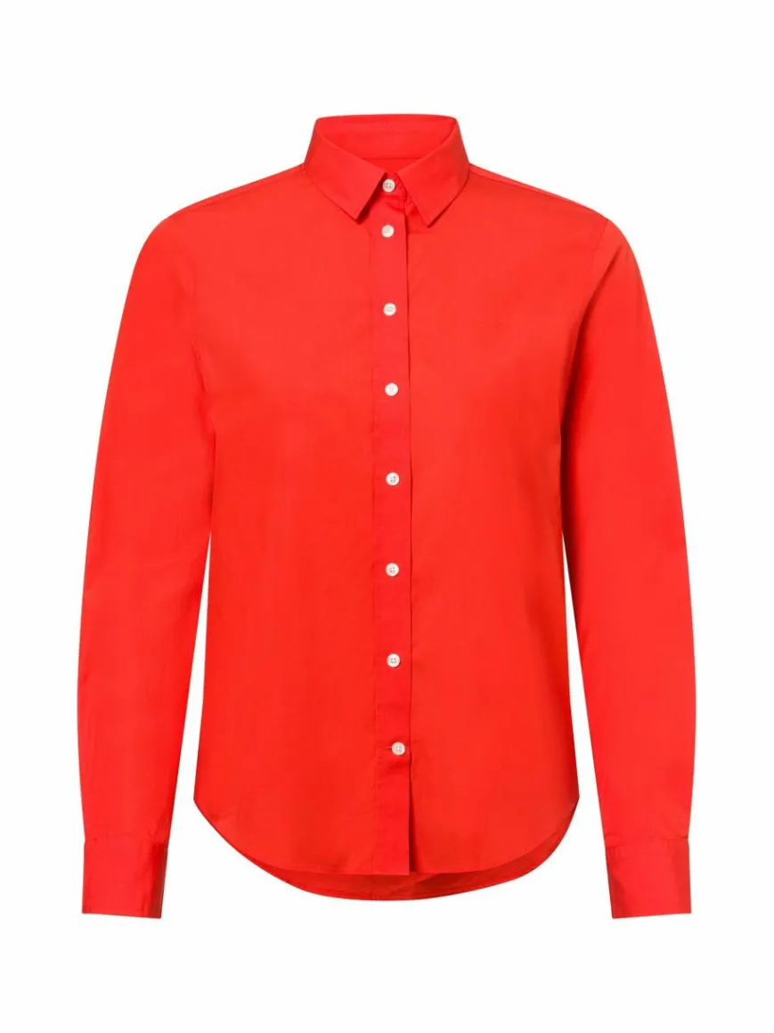 Gant Blusen*Damen Hemdbluse rot uni