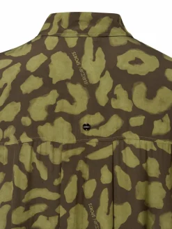 Marc Cain Sports Blusen*Damen Hemdbluse oliv erbse gemustert