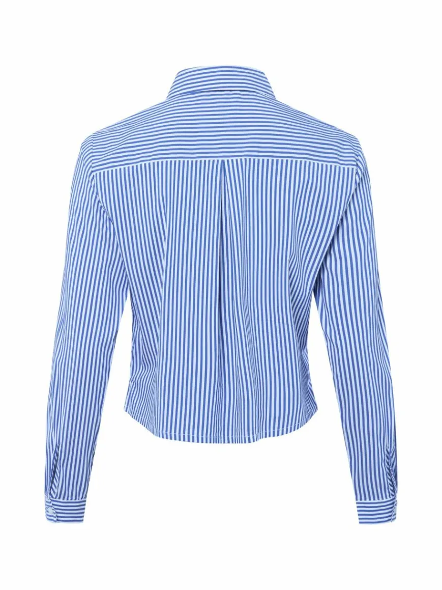 Marie Lund Blusen*Damen Hemdbluse royal weiß gestreift