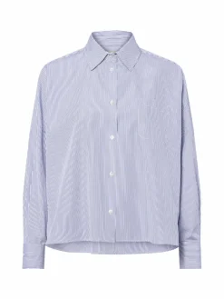 Weekend Max Mara Blusen*Damen Hemdbluse blau weiß gestreift