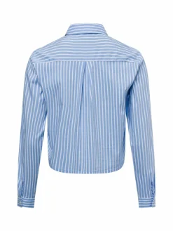 Marie Lund Blusen*Damen Hemdbluse hellblau weiß gestreift