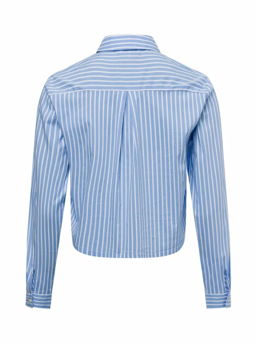 Marie Lund Blusen*Damen Hemdbluse hellblau weiß gestreift