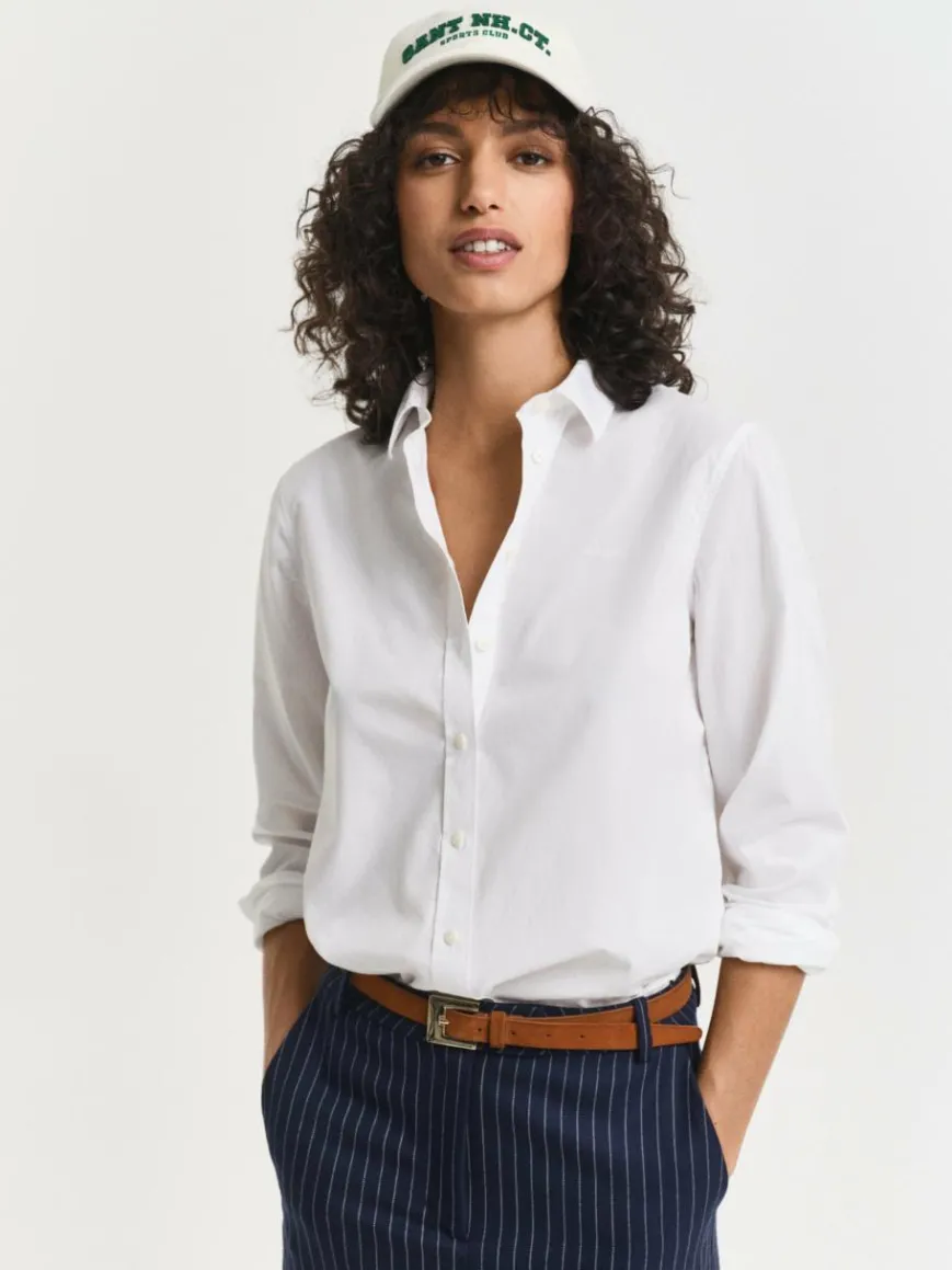 Gant Blusen*Damen Hemdbluse weiß uni
