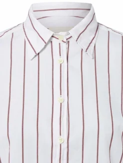 Gant Blusen*Damen Hemdbluse weiß braun gestreift