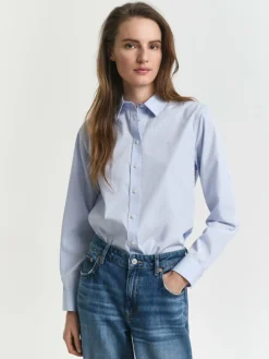 Gant Blusen*Damen Hemdbluse hellblau uni