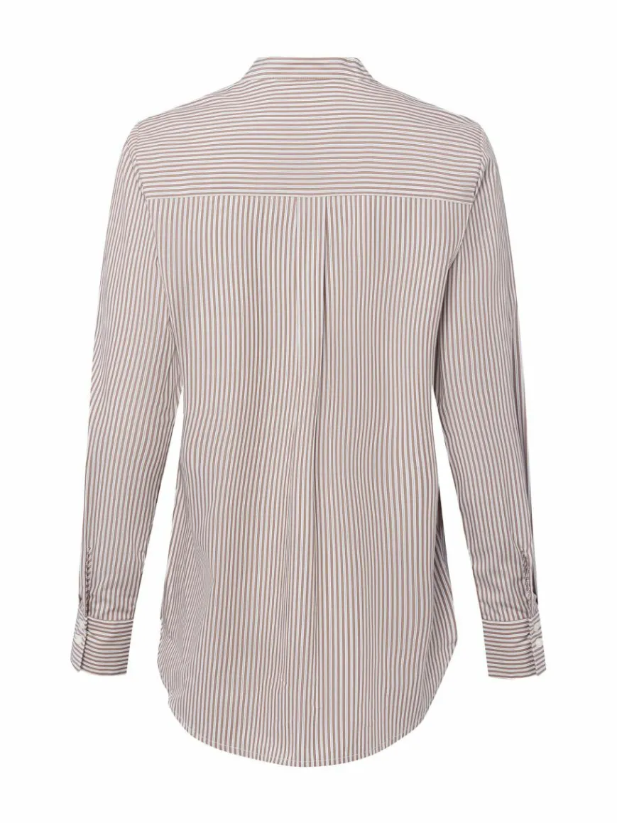 Fynch-Hatton Blusen*Damen Hemdbluse braun weiß gestreift