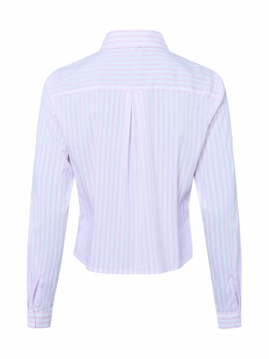 Marie Lund Blusen*Damen Hemdbluse rosa weiß gestreift
