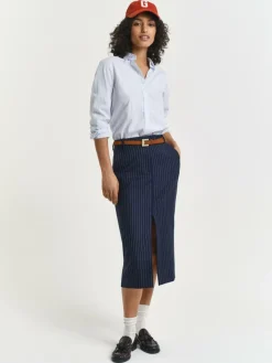 Gant Blusen*Damen Hemdbluse hellblau weiß gestreift