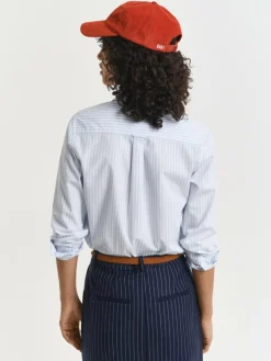 Gant Blusen*Damen Hemdbluse hellblau weiß gestreift