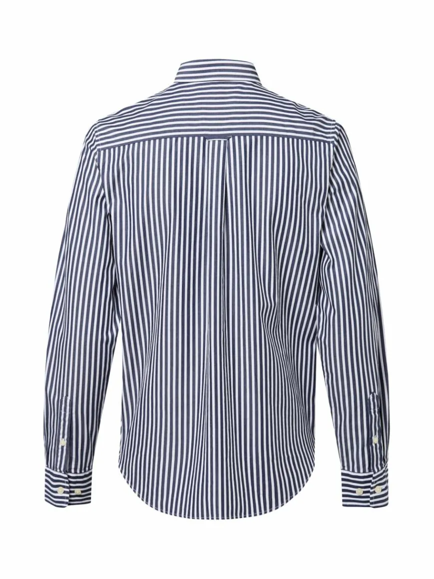 Gant Blusen*Damen Hemdbluse marine weiß gestreift