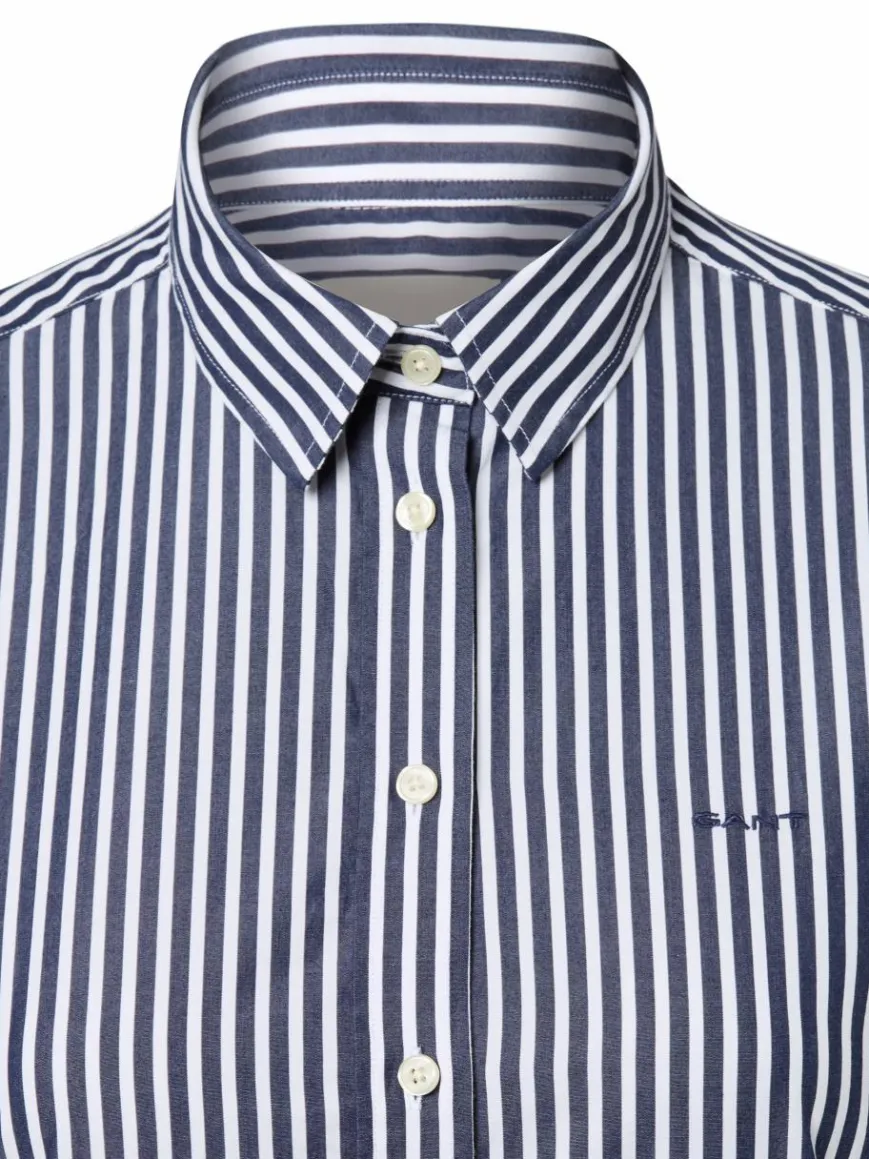 Gant Blusen*Damen Hemdbluse marine weiß gestreift