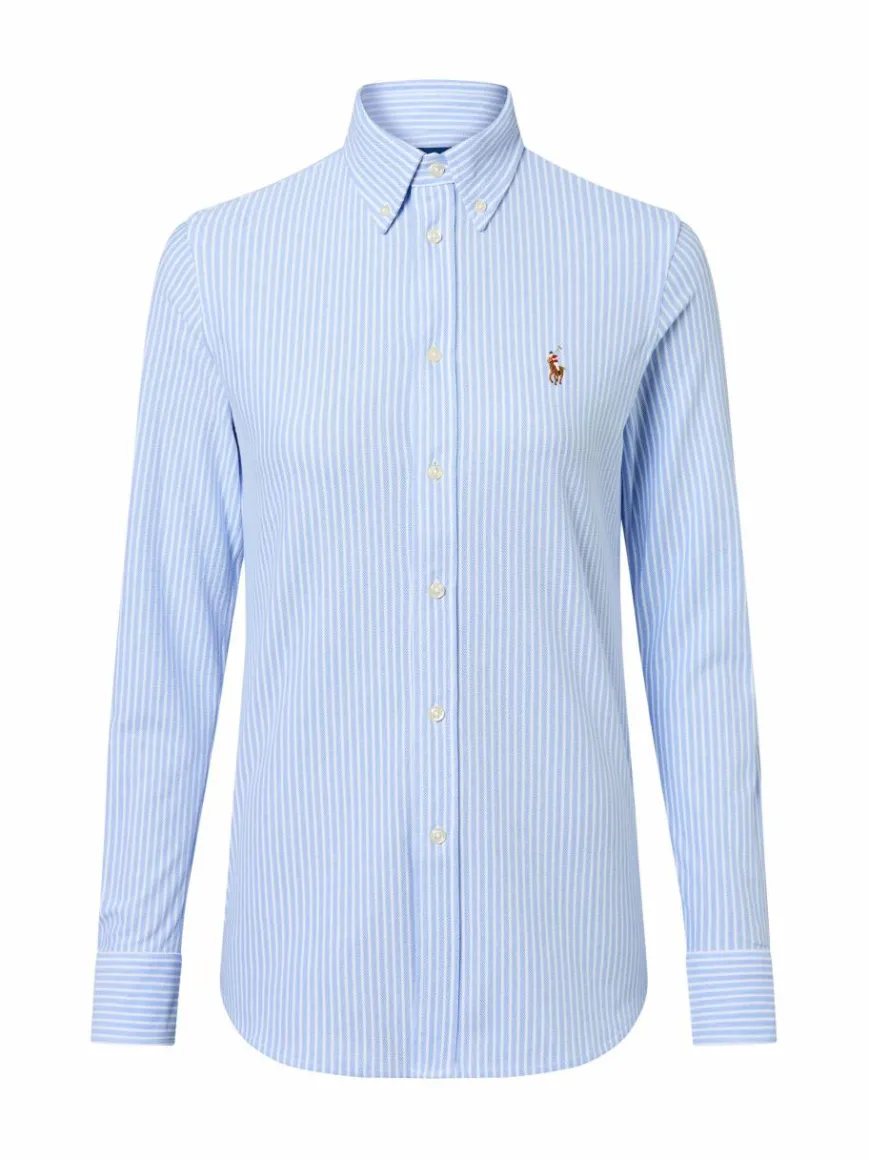 Polo Ralph Lauren Blusen*Damen Hemdbluse hellblau weiß gestreift