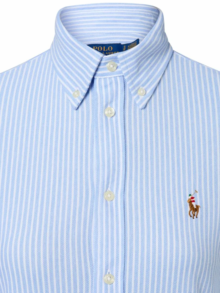 Polo Ralph Lauren Blusen*Damen Hemdbluse hellblau weiß gestreift