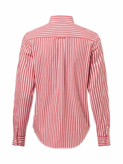 Gant Blusen*Damen Hemdbluse orange weiß gestreift