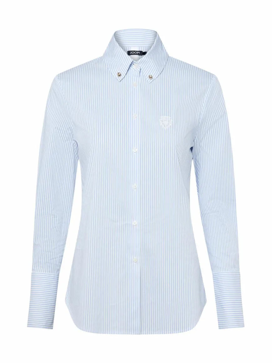 JOOP! Blusen*Damen Hemdbluse hellblau weiß gestreift