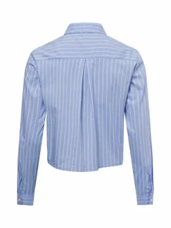 Marie Lund Blusen*Damen Hemdbluse hellblau weiß gestreift