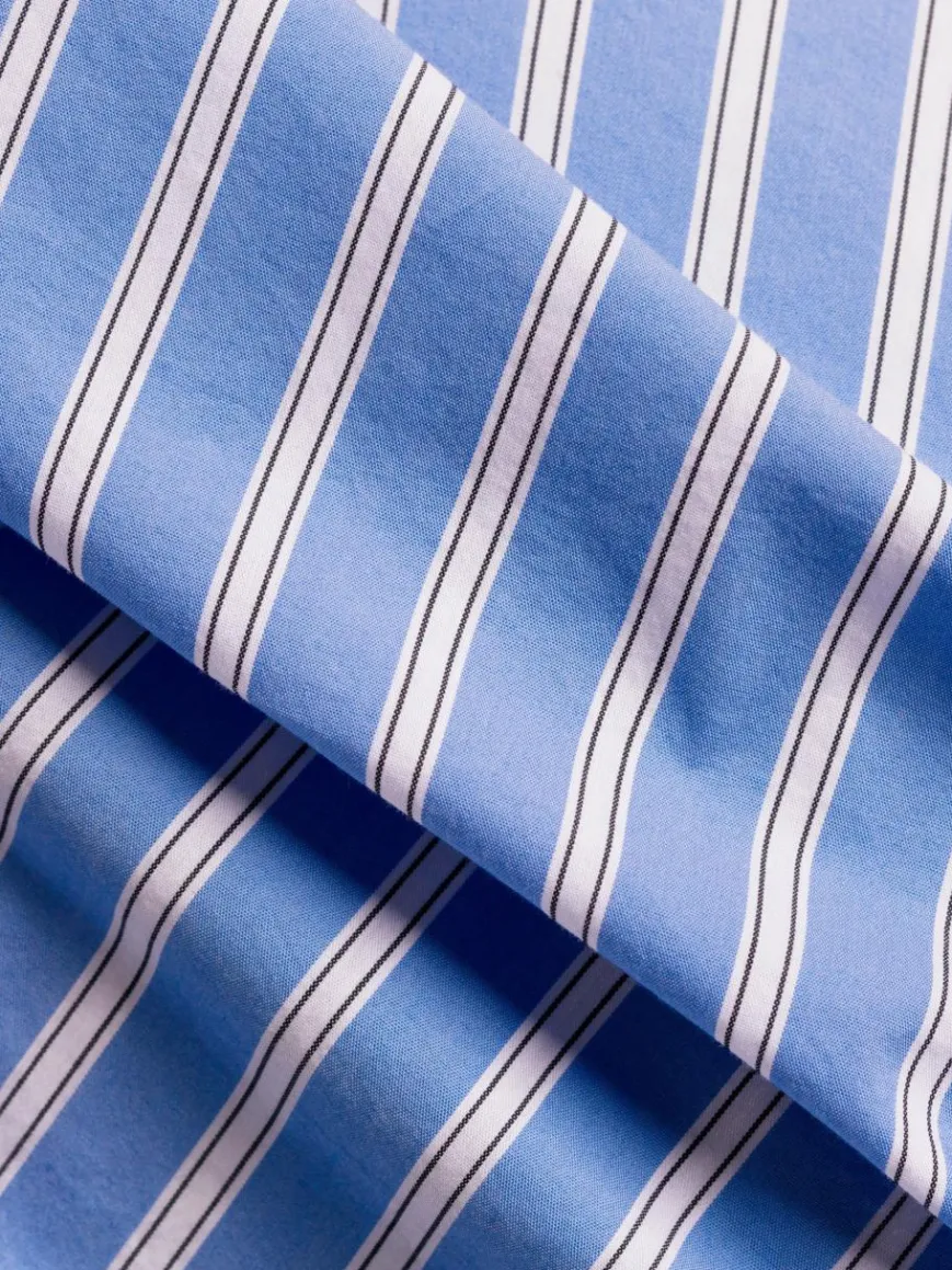 Marie Lund Blusen*Damen Hemdbluse hellblau weiß gestreift