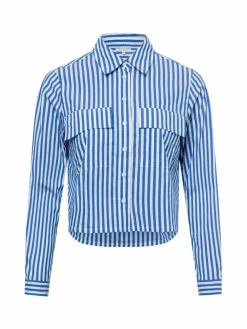 Marie Lund Blusen*Damen Hemdbluse blau weiß gestreift