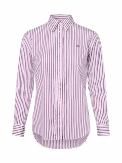 Lauren Ralph Lauren Blusen*Damen Hemdbluse lila weiß gestreift