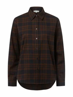 Marie Lund Collection Blusen*Damen Hemdbluse marine schoko kariert