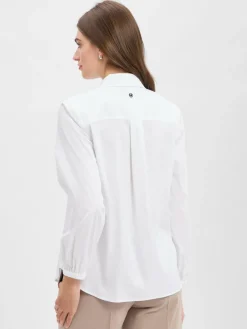 JOOP! Blusen*Damen Hemdbluse - Brianne weiß uni