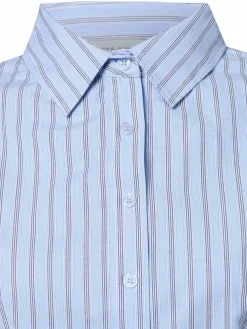 Neo Noir Blusen*Damen Hemdbluse - Clarida hellblau marine gestreift