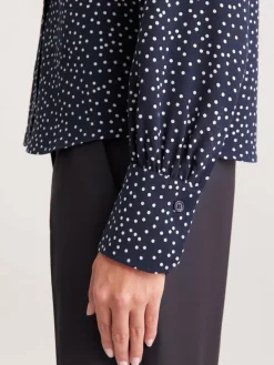 Seidensticker Blusen*Damen Hemdbluse - Druck blau bedruckt